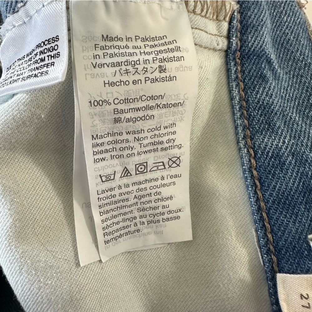 Madewell Jeans Womens Size 27 Mom Straight Leg High Rise Distressed - Picture 4 of 7
